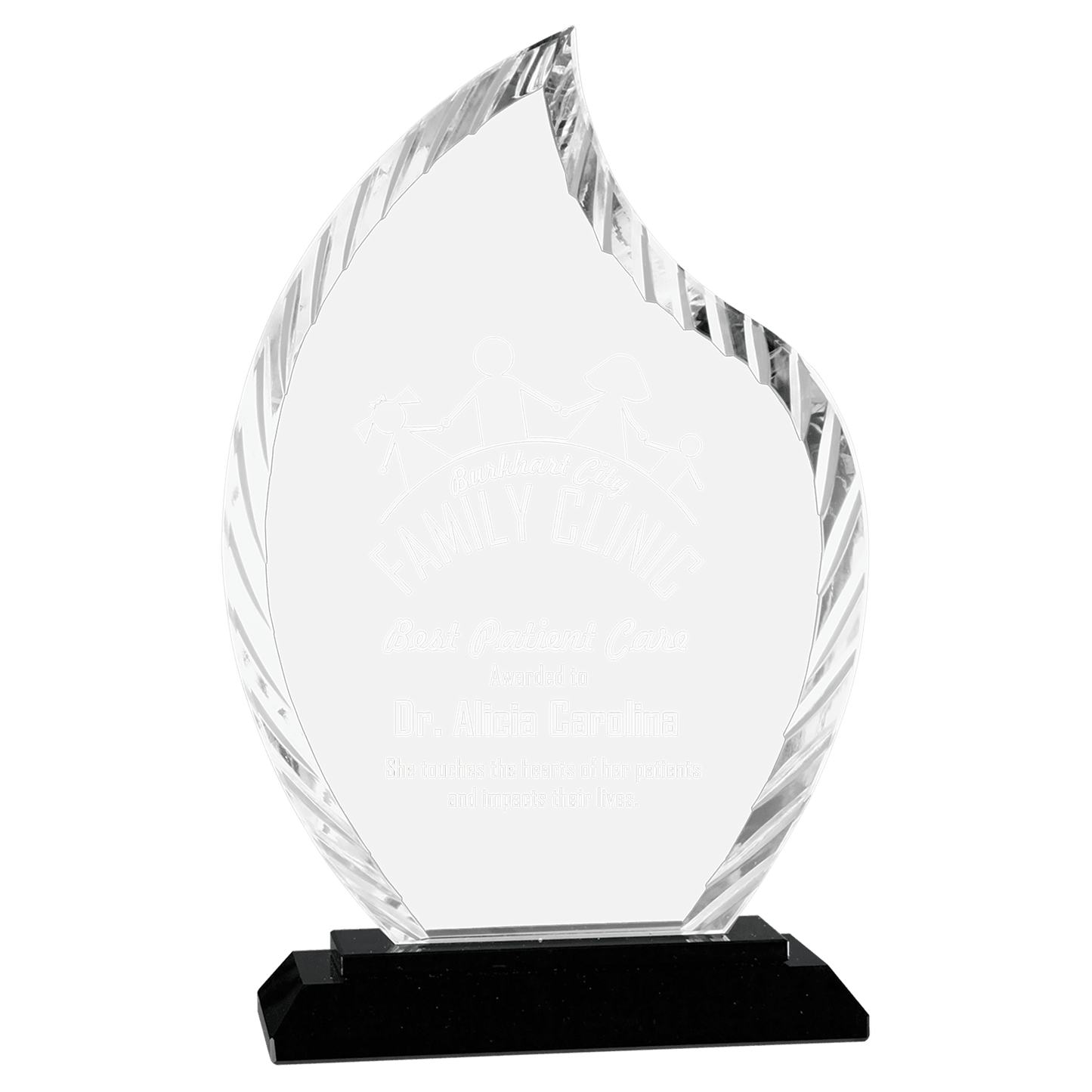 Accent Flame Glass Award