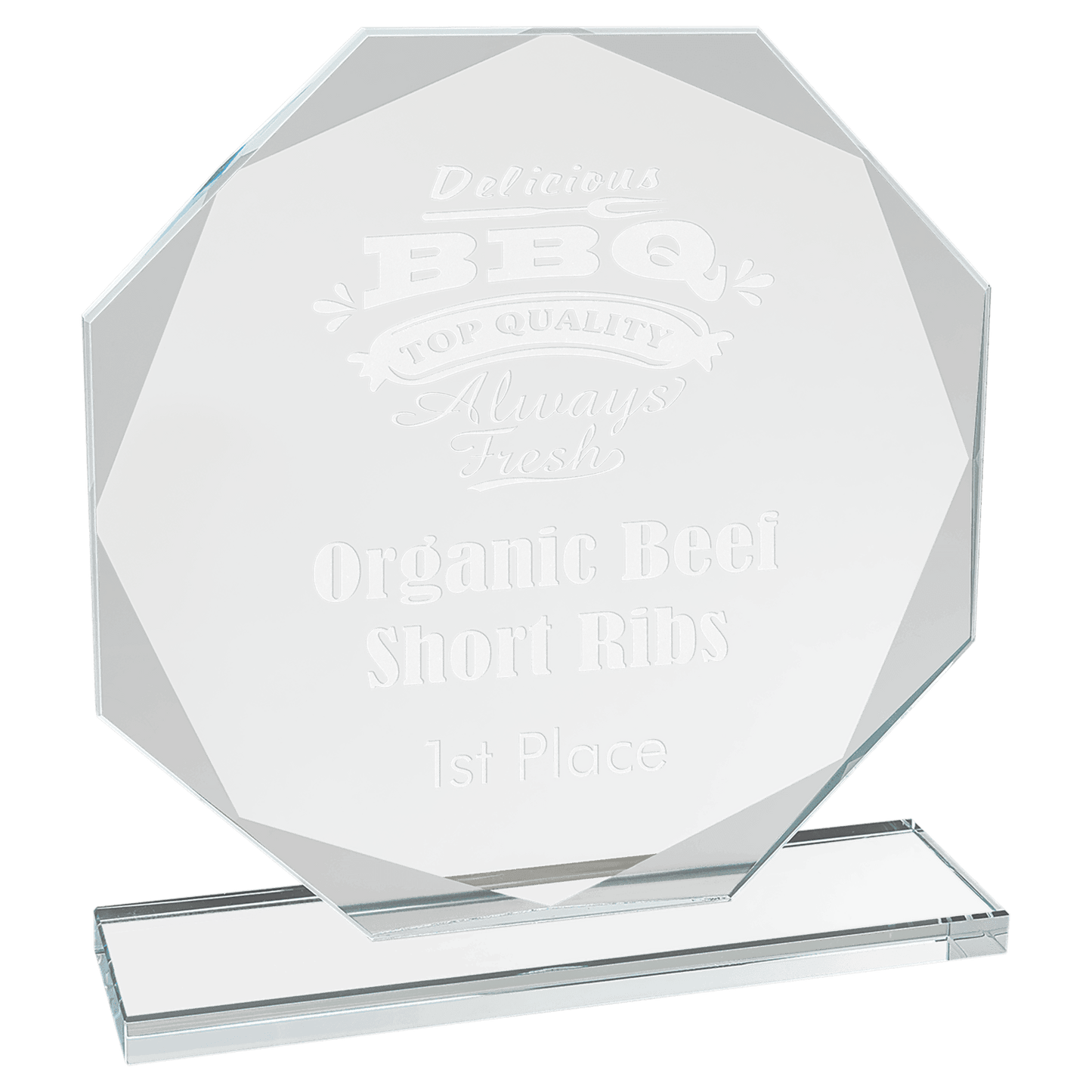 Premier Octagon Glass Award