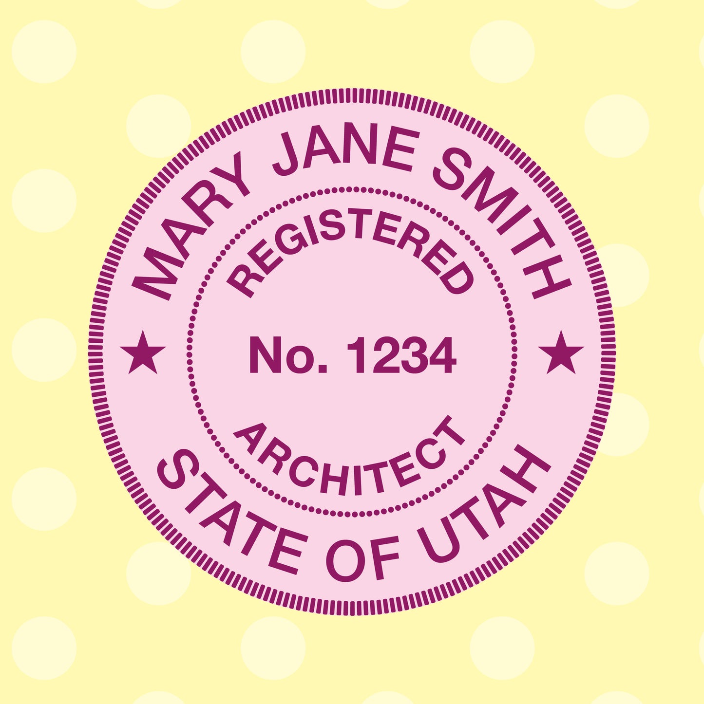 Round 46050 Self Inking Stamp