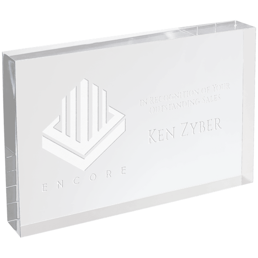 Rectangle Square Cut Acrylic Award