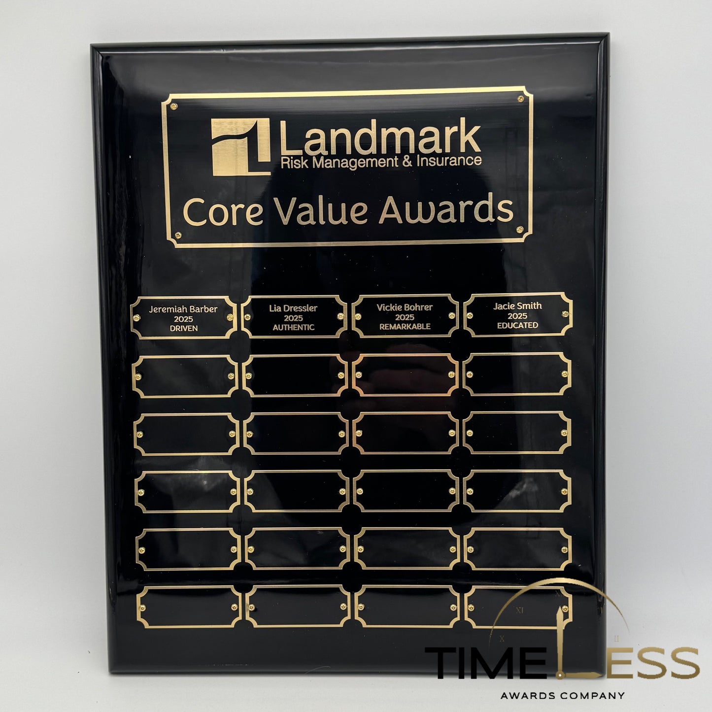 Black Piano Finish Perpetual Plaque