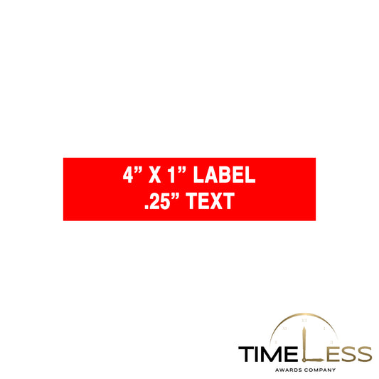 Custom Labels (5" Wide or Less)