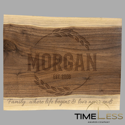 Black Walnut Cutting Board and Charcuterie Board