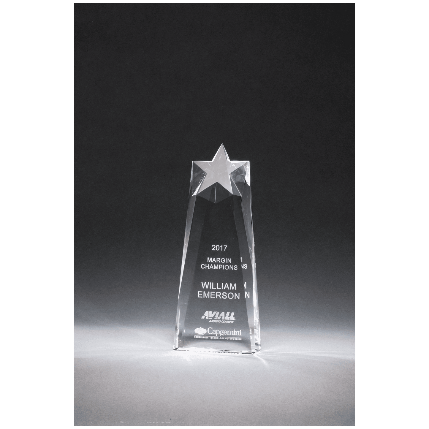 Star Trophy Crystal Award