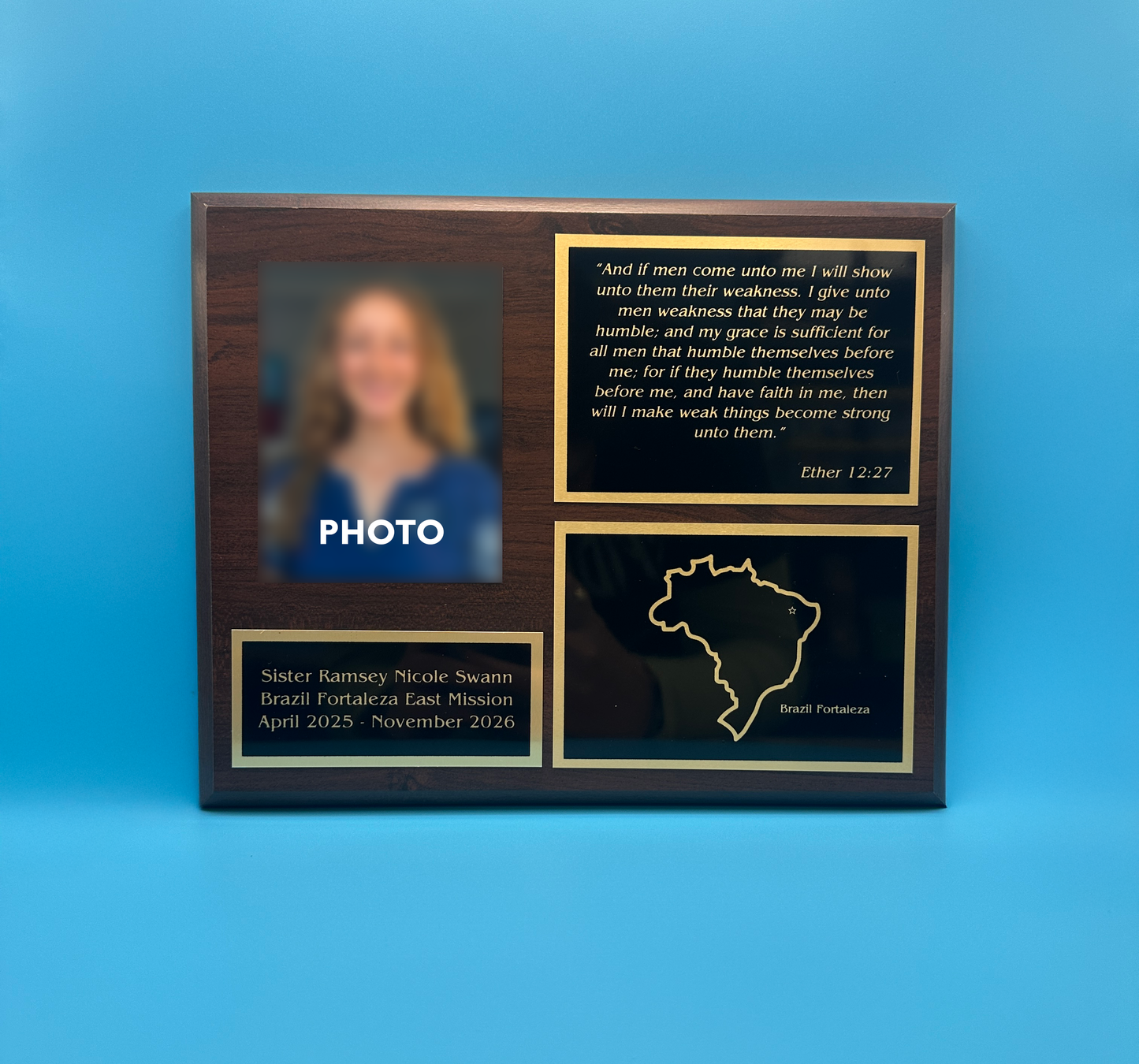 Classic Missionary Plaque