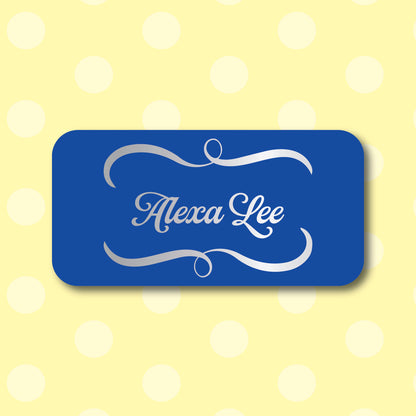 Laser Engraved Metal Name Badge