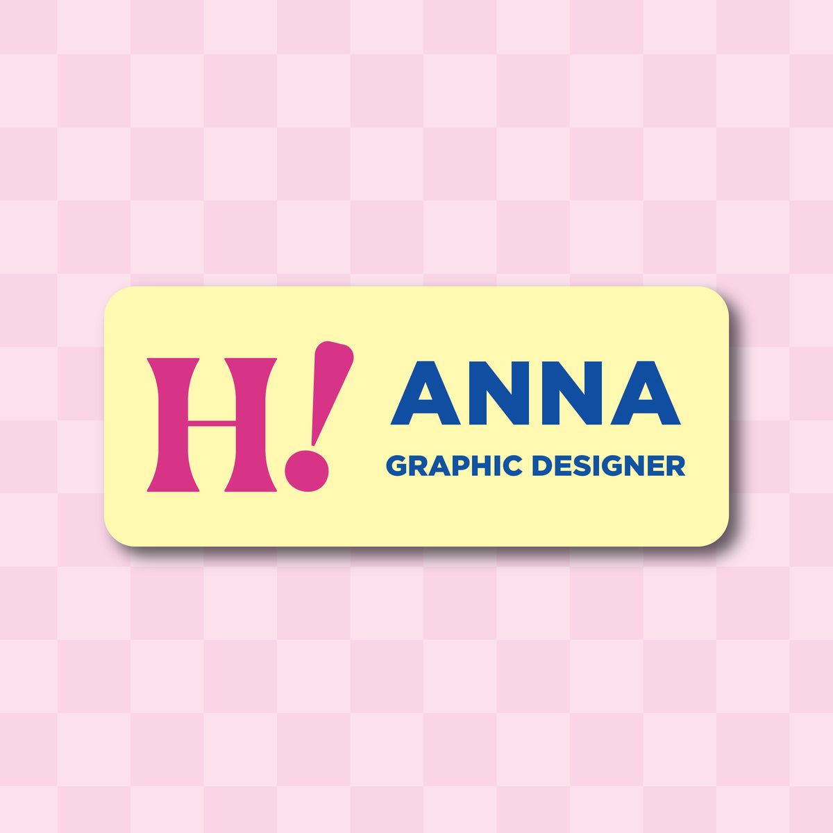 Dye Sub Name Badge