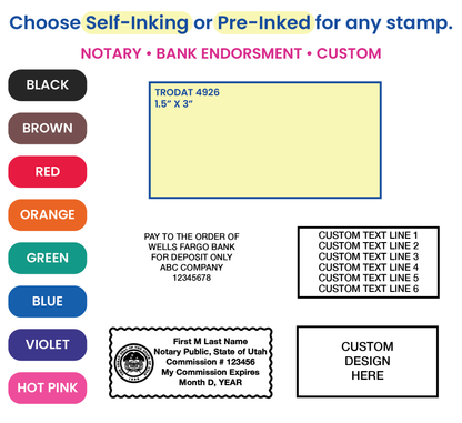 Custom Self-Inking Stamp 4926 1 1/2" x 3"